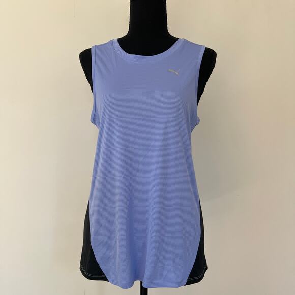NWT PUMA DRYCELL Reflective Run Favorite Tank Elektro Purple Black Womens Small - Picture 8 of 8